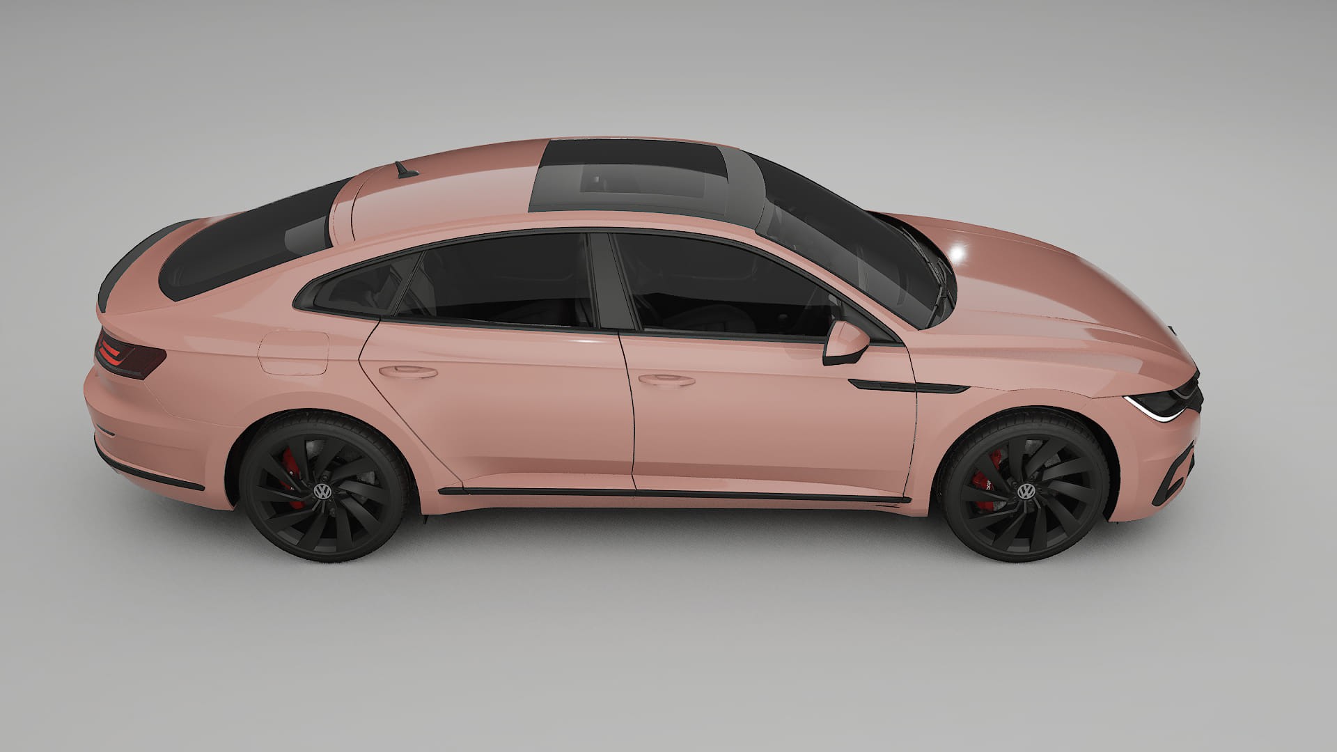 VW Arteon R 3H prefacelift pre LCI TPU Lackskyddsfilm | BLUSH Färgskiftande PPF – Komplett Förskuret Kit