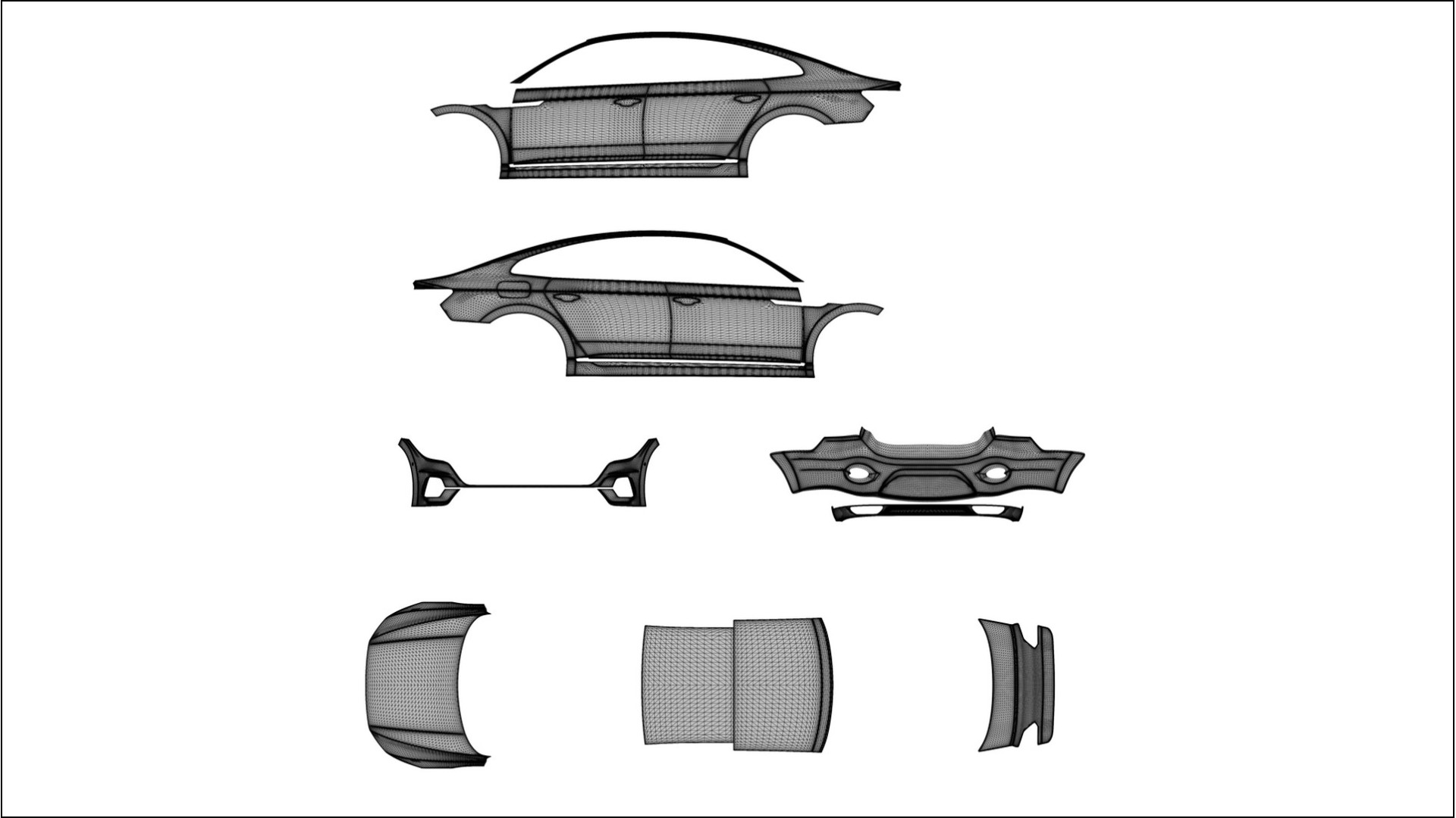 VW Arteon R 3H prefacelift pre LCI TPU Lackskyddsfilm | SAHARA Färgskiftande PPF – Komplett Förskuret Kit