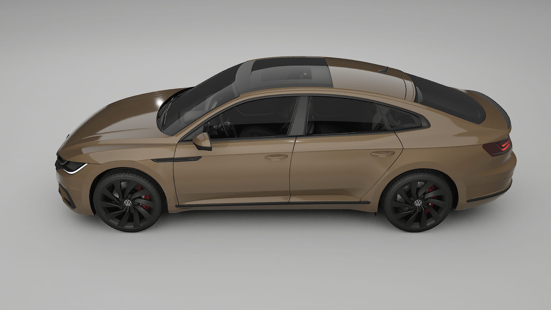 VW Arteon R 3H prefacelift pre LCI TPU Lackskyddsfilm | SAHARA Färgskiftande PPF – Komplett Förskuret Kit