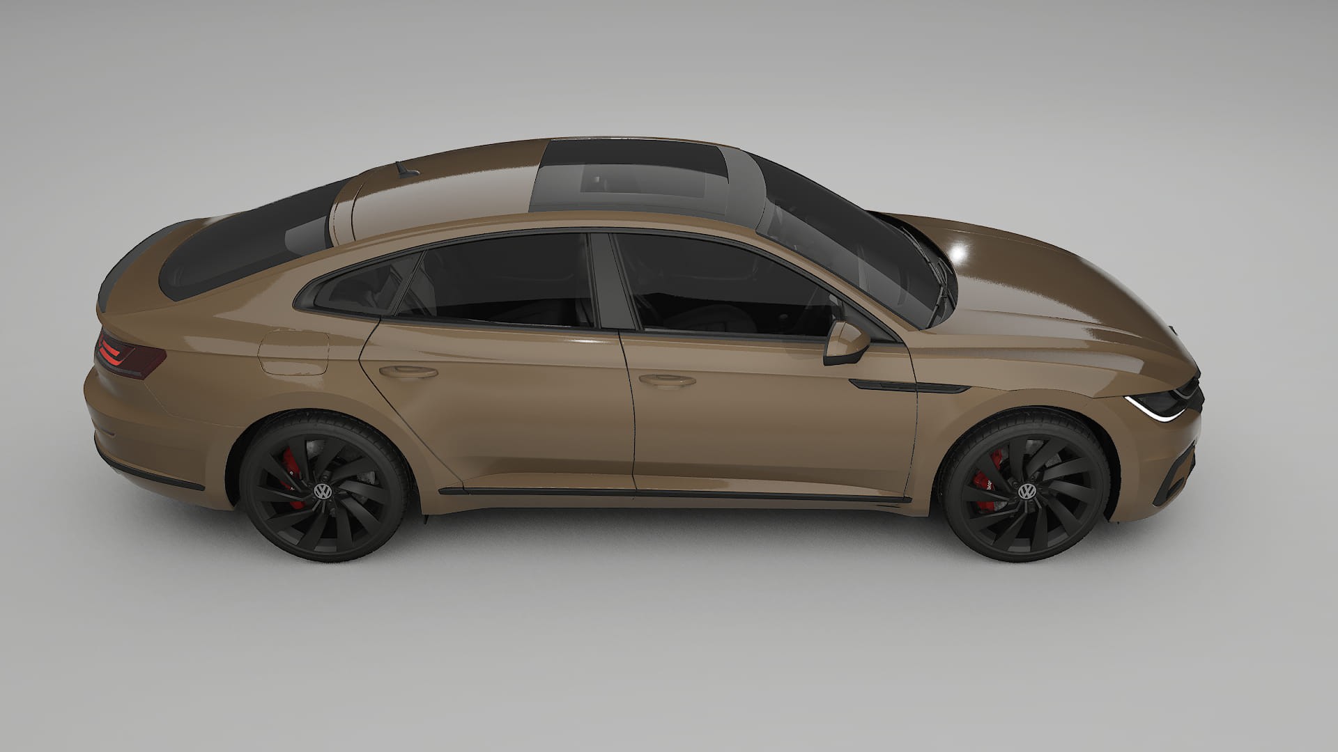 VW Arteon R 3H prefacelift pre LCI TPU Lackskyddsfilm | SAHARA Färgskiftande PPF – Komplett Förskuret Kit