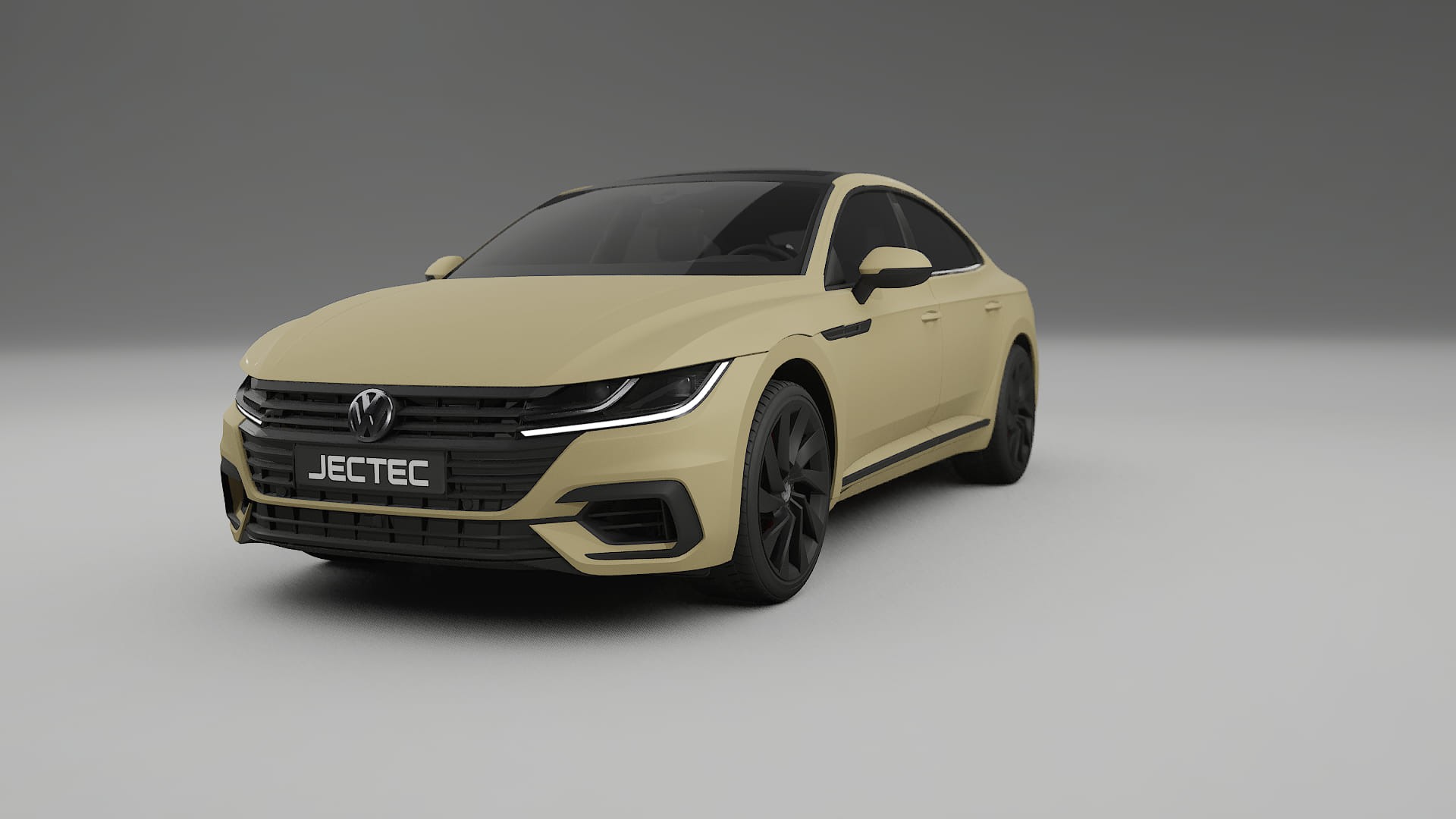 VW Arteon R 3H prefacelift pre LCI TPU Lackskyddsfilm | SAND Färgskiftande PPF – Komplett Förskuret Kit
