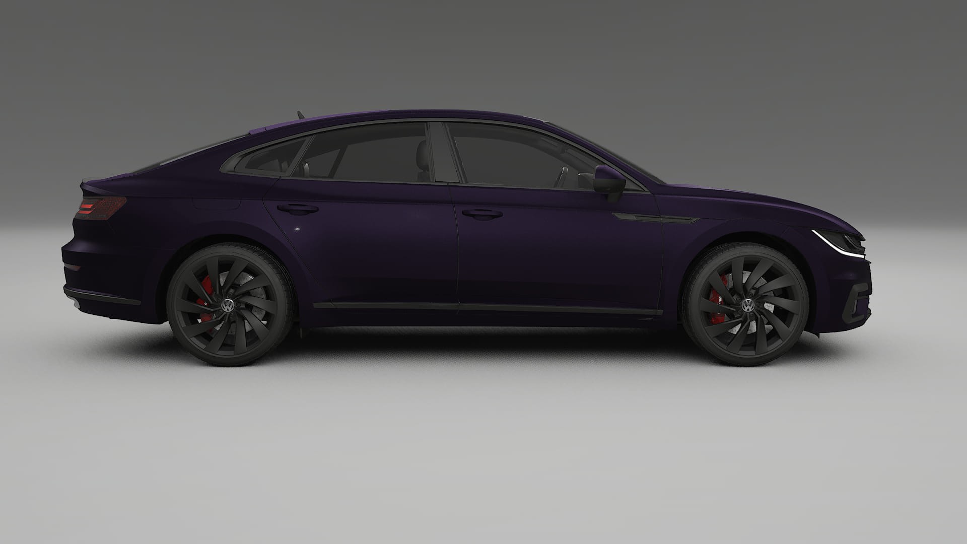 VW Arteon R 3H prefacelift pre LCI TPU Lackskyddsfilm | VIOLET Färgskiftande PPF – Komplett Förskuret Kit