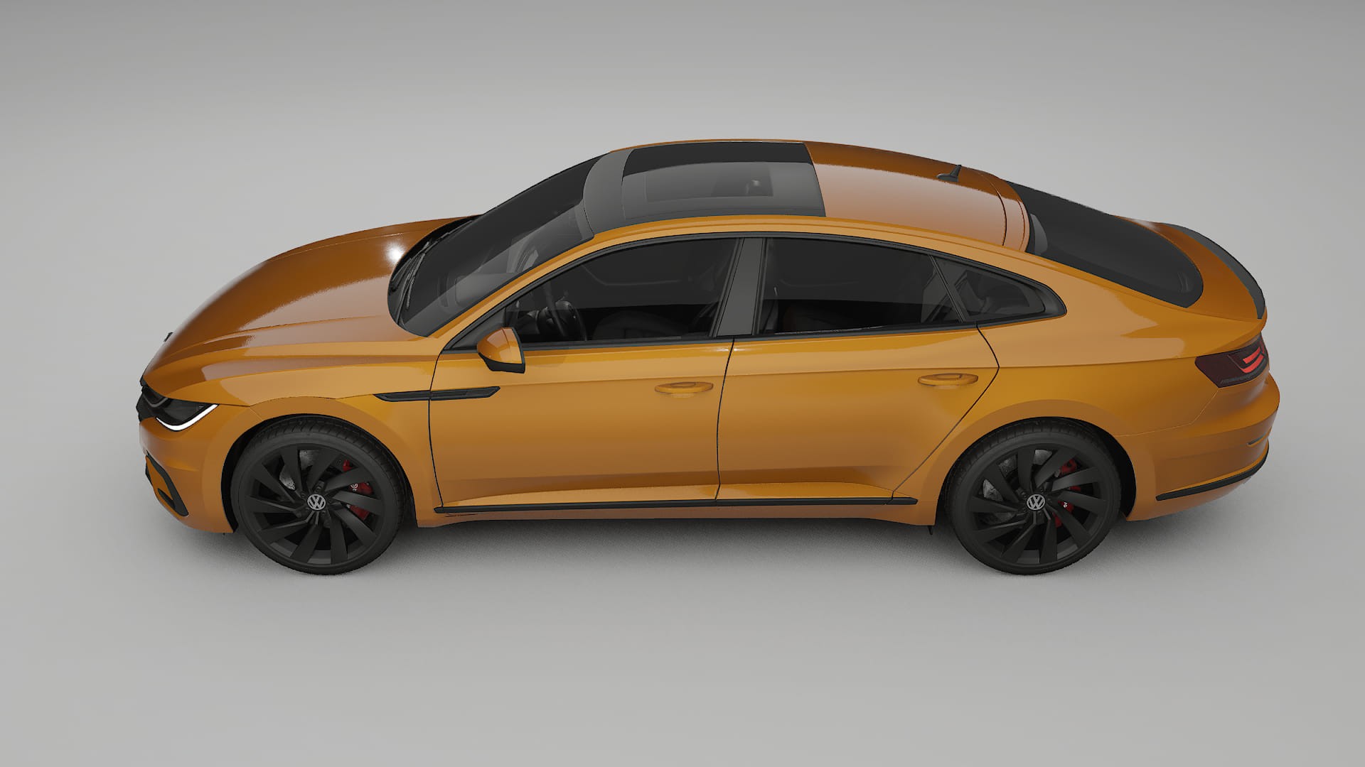 VW Arteon R 3H prefacelift pre LCI TPU Lackskyddsfilm | DAISY Färgskiftande PPF – Komplett Förskuret Kit