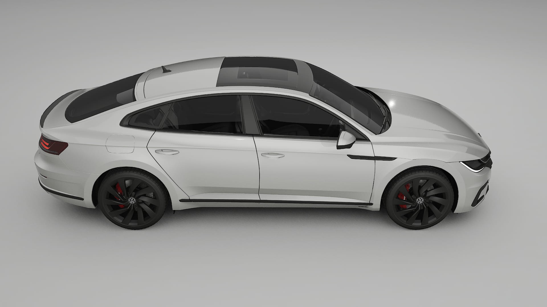 VW Arteon R 3H prefacelift pre LCI TPU Lackskyddsfilm | PEARL Färgskiftande PPF – Komplett Förskuret Kit