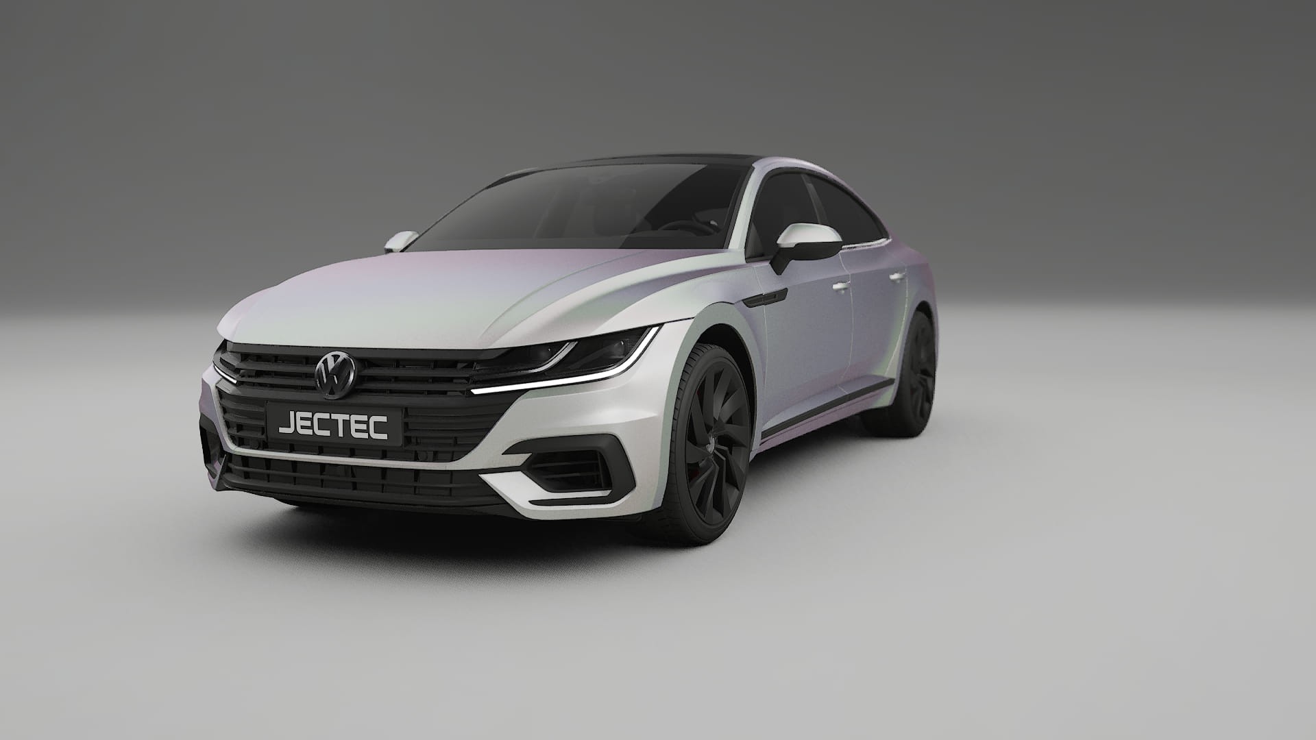 VW Arteon R 3H prefacelift pre LCI TPU Lackskyddsfilm | NEBULA Färgskiftande PPF – Komplett Förskuret Kit