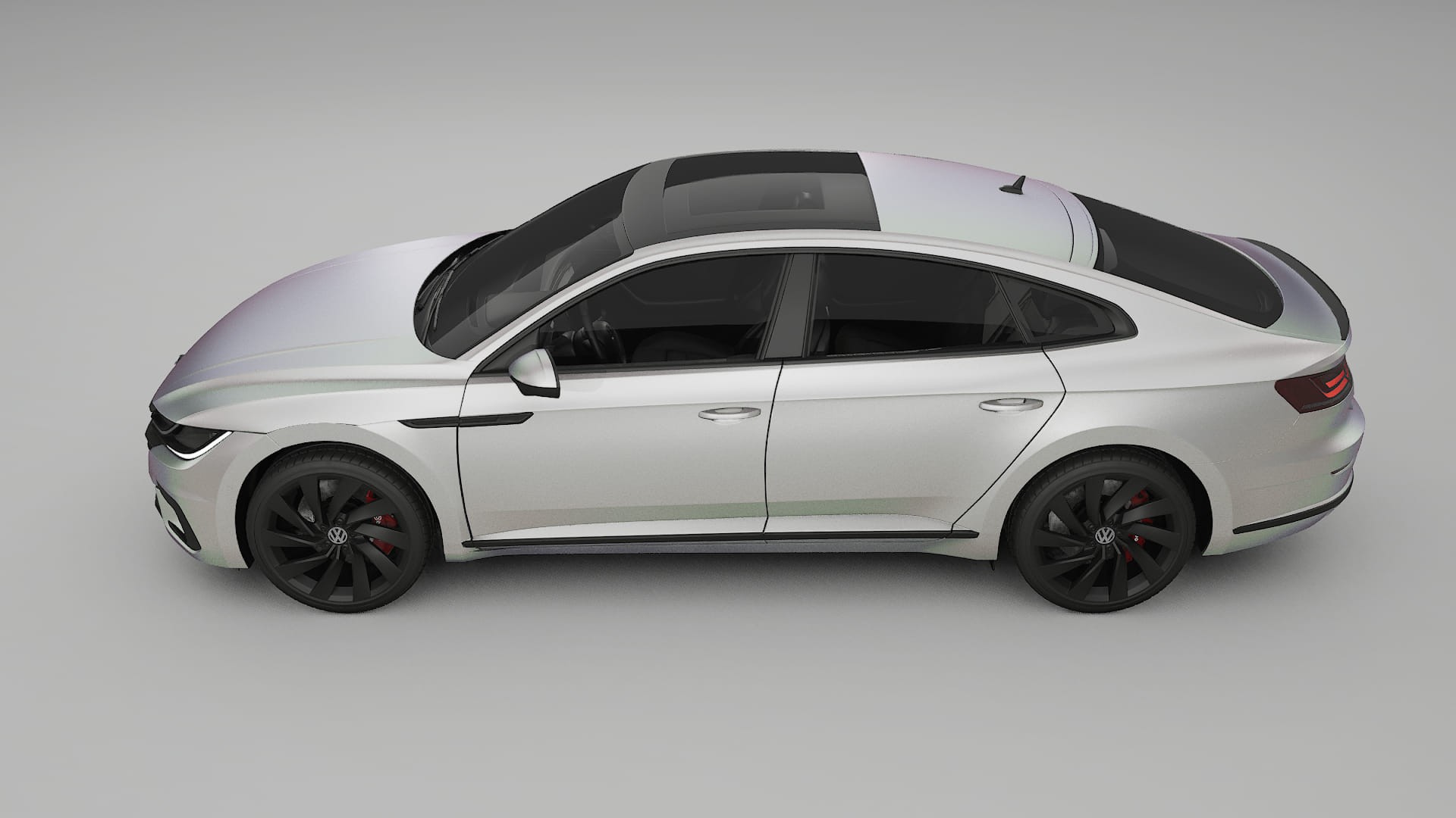 VW Arteon R 3H prefacelift pre LCI TPU Lackskyddsfilm | NEBULA Färgskiftande PPF – Komplett Förskuret Kit