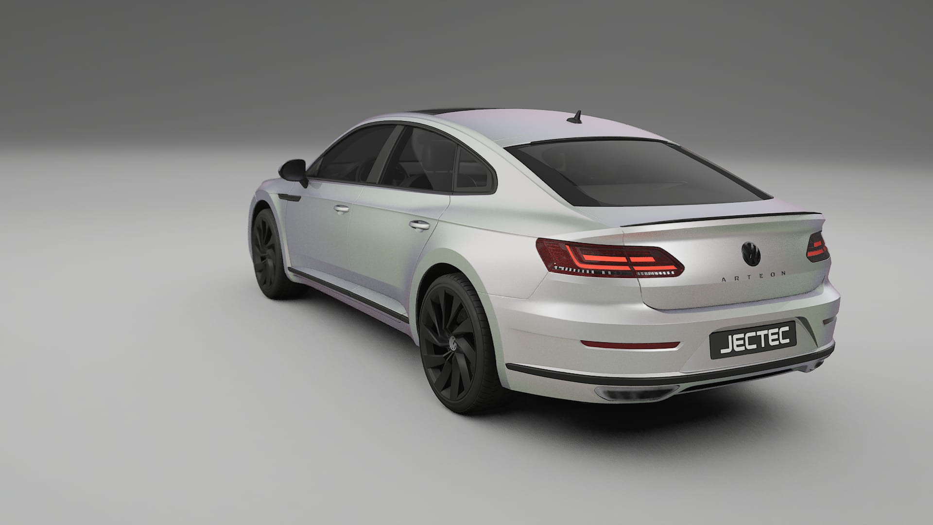 VW Arteon R 3H prefacelift pre LCI TPU Lackskyddsfilm | NEBULA Färgskiftande PPF – Komplett Förskuret Kit