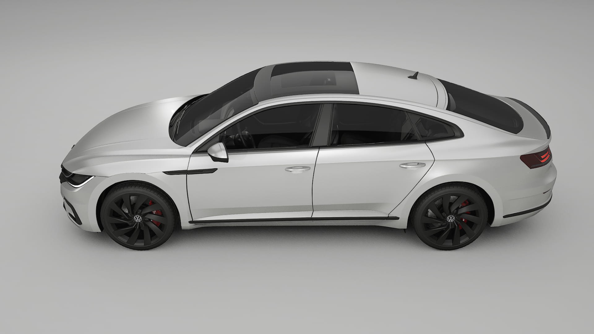 VW Arteon R 3H prefacelift pre LCI TPU Lackskyddsfilm | OPAL Färgskiftande PPF – Komplett Förskuret Kit