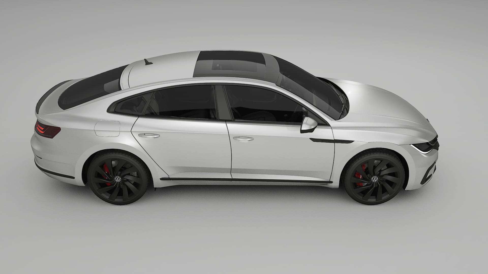 VW Arteon R 3H prefacelift pre LCI TPU Lackskyddsfilm | OPAL Färgskiftande PPF – Komplett Förskuret Kit