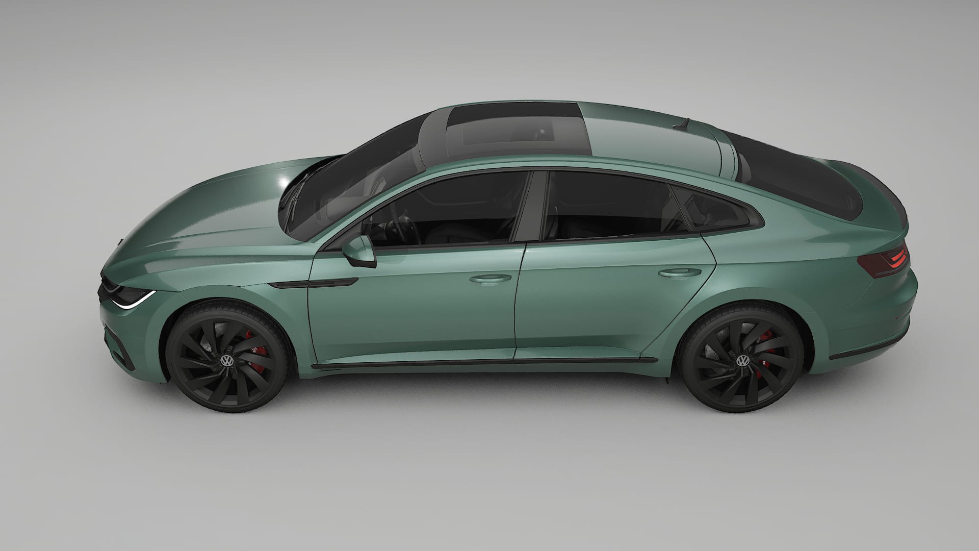 VW Arteon R 3H prefacelift pre LCI TPU Lackskyddsfilm | EVERGREEN Färgskiftande PPF – Komplett Förskuret Kit