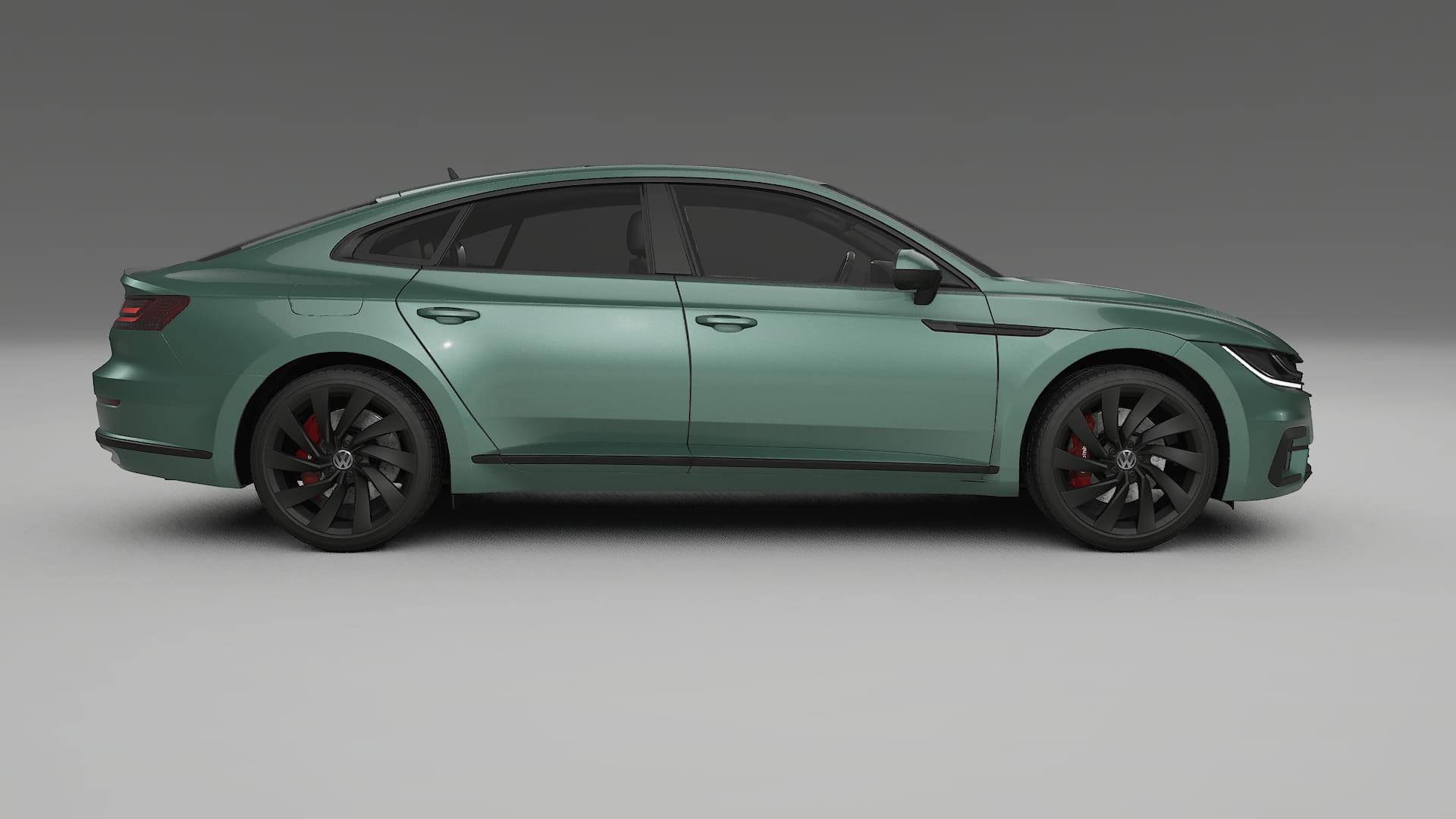 VW Arteon R 3H prefacelift pre LCI TPU Lackskyddsfilm | EVERGREEN Färgskiftande PPF – Komplett Förskuret Kit