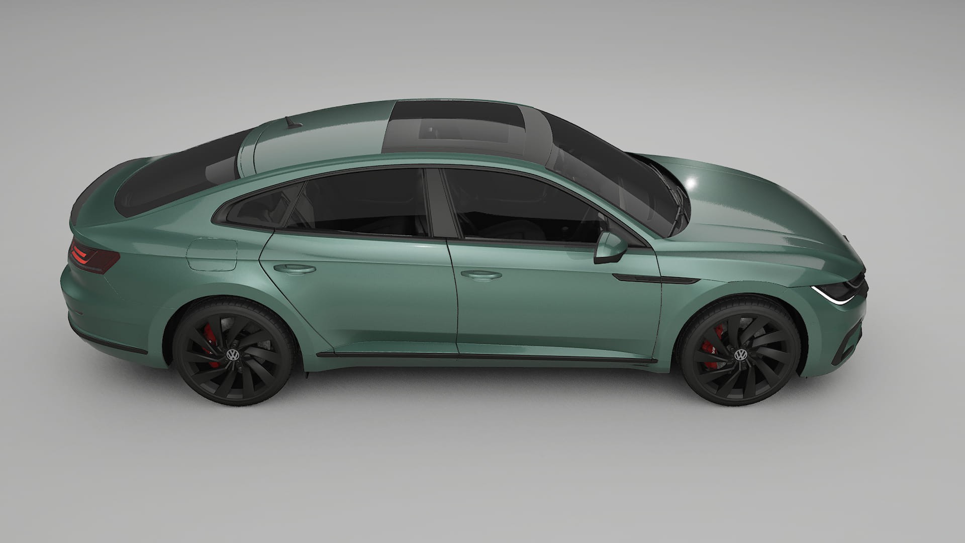 VW Arteon R 3H prefacelift pre LCI TPU Lackskyddsfilm | EVERGREEN Färgskiftande PPF – Komplett Förskuret Kit