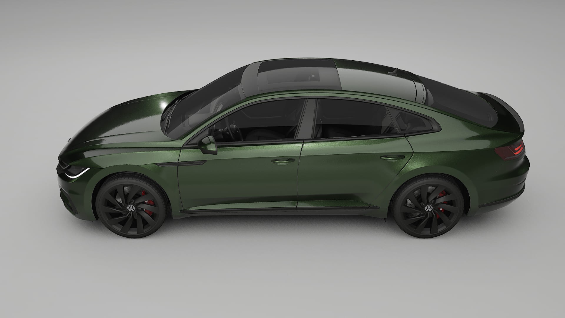 VW Arteon R 3H prefacelift pre LCI TPU Lackskyddsfilm | LAGOON Färgskiftande PPF – Komplett Förskuret Kit