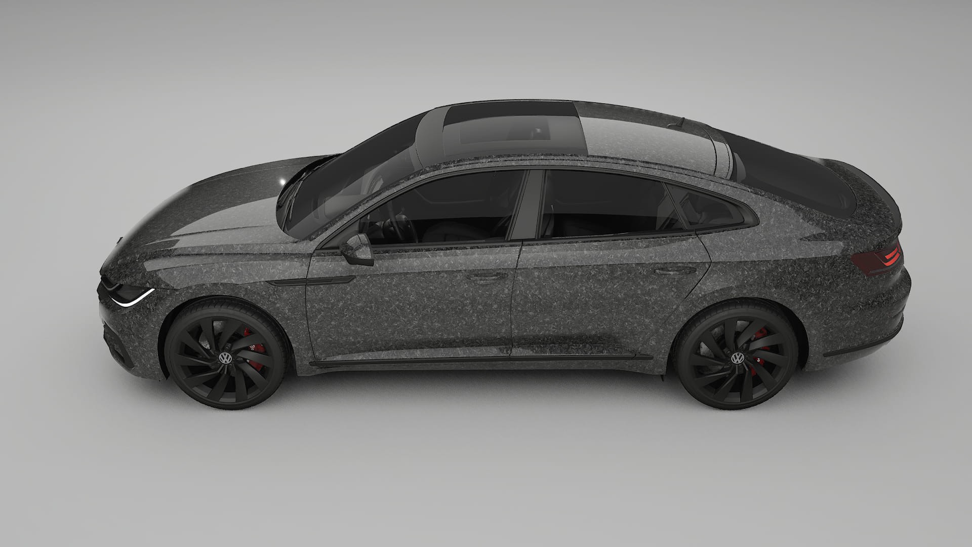 VW Arteon R 3H prefacelift pre LCI TPU Lackskyddsfilm | FORGED S Färgskiftande PPF – Komplett Förskuret Kit