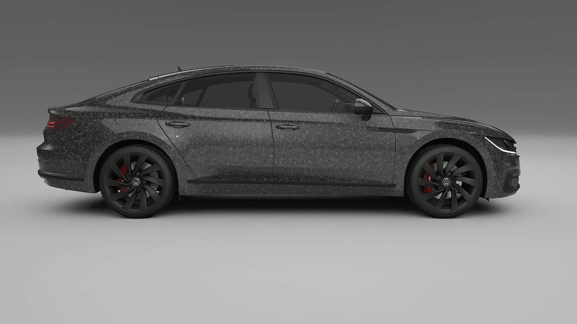 VW Arteon R 3H prefacelift pre LCI TPU Lackskyddsfilm | FORGED S Färgskiftande PPF – Komplett Förskuret Kit