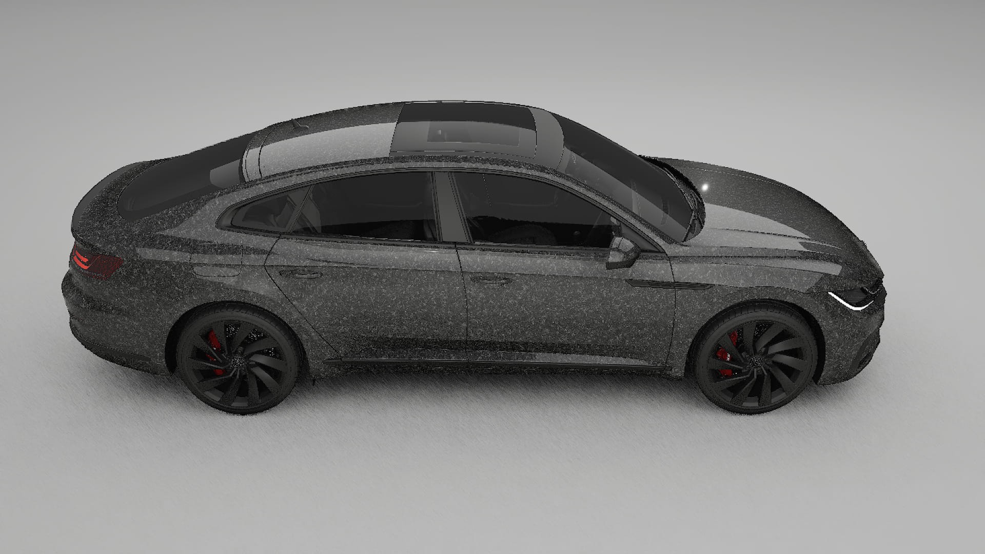 VW Arteon R 3H prefacelift pre LCI TPU Lackskyddsfilm | FORGED S Färgskiftande PPF – Komplett Förskuret Kit