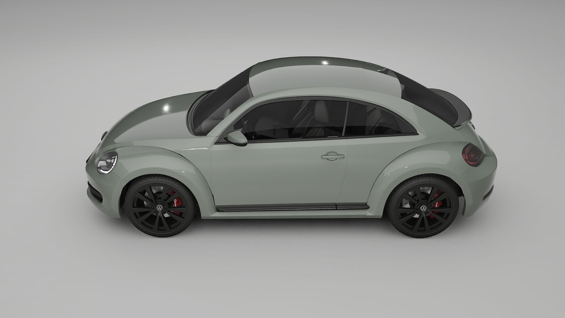 VW Beetle A5 prefacelift pre LCI TPU Lackskyddsfilm | SLATE Färgskiftande PPF – Komplett Förskuret Kit