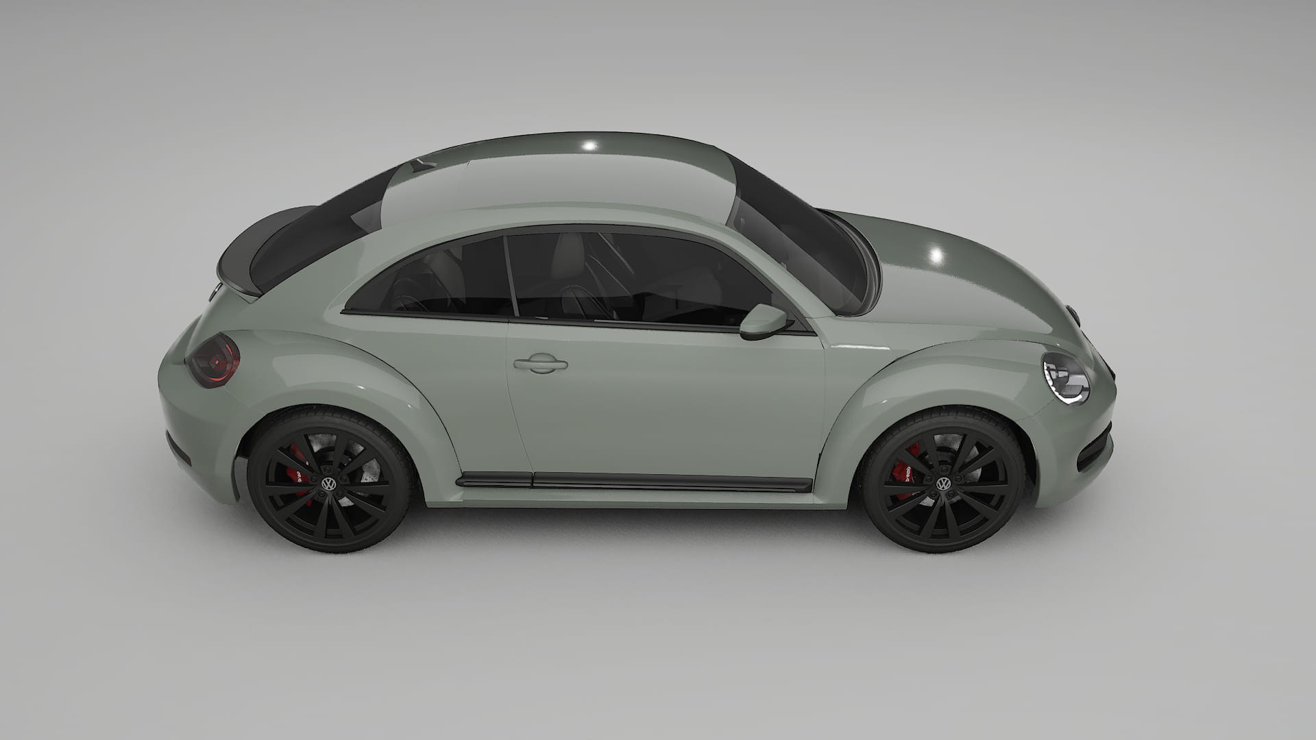 VW Beetle A5 prefacelift pre LCI TPU Lackskyddsfilm | SLATE Färgskiftande PPF – Komplett Förskuret Kit