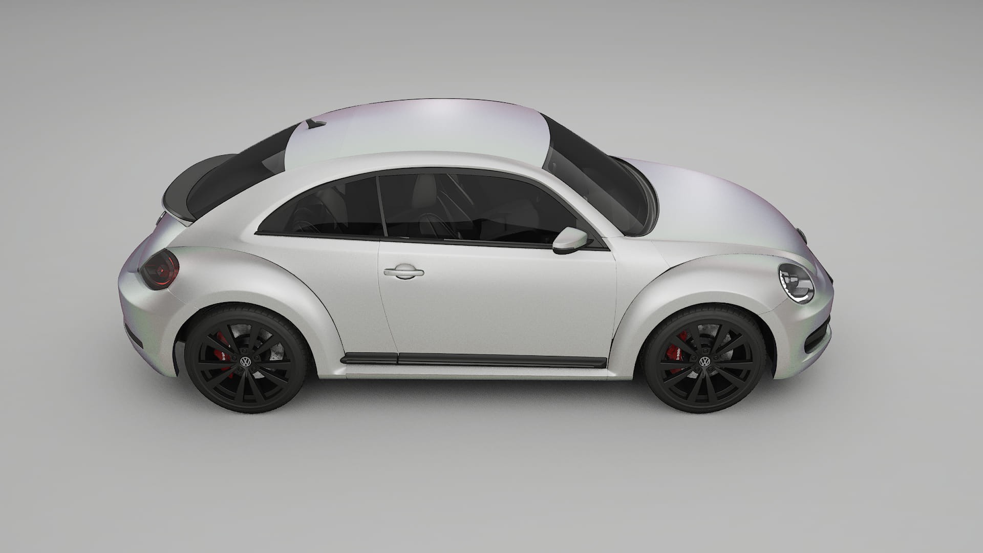 VW Beetle A5 prefacelift pre LCI TPU Lackskyddsfilm | NEBULA Färgskiftande PPF – Komplett Förskuret Kit