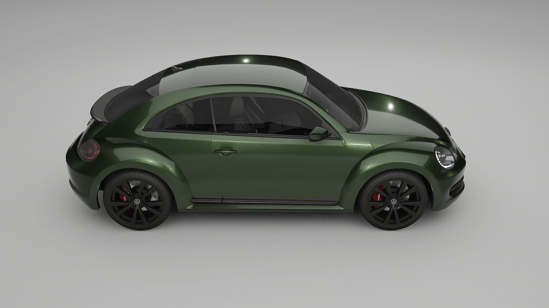 VW Beetle A5 prefacelift pre LCI TPU Lackskyddsfilm | LAGOON Färgskiftande PPF – Komplett Förskuret Kit