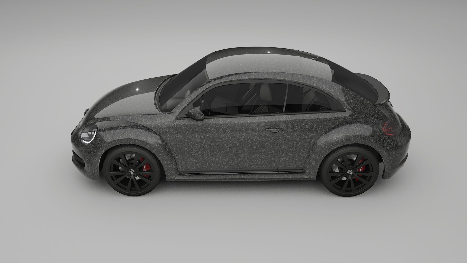 VW Beetle A5 prefacelift pre LCI TPU Lackskyddsfilm | FORGED S Färgskiftande PPF – Komplett Förskuret Kit