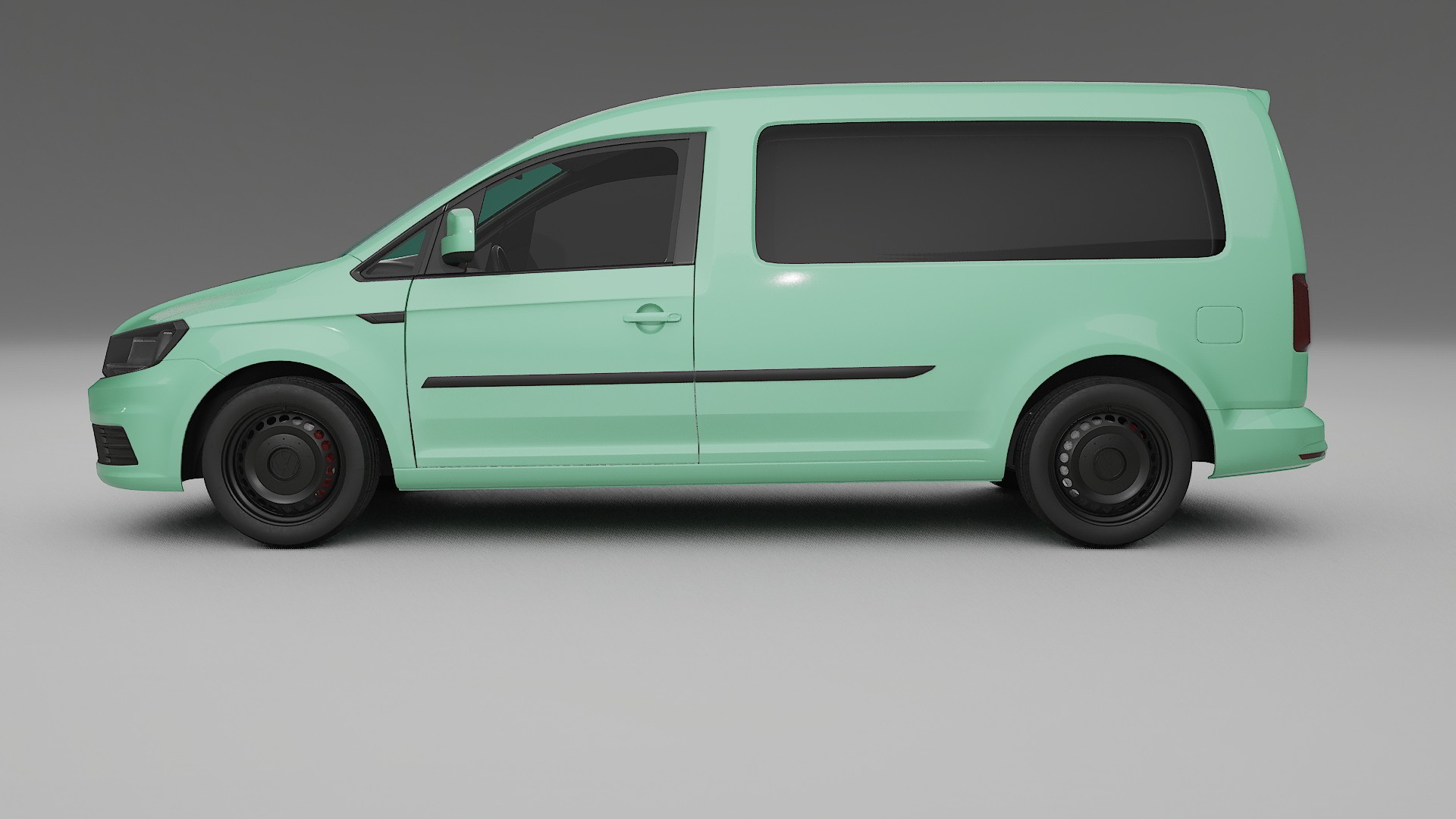 VW Caddy Maxi SB TPU Lackskyddsfilm | DUSTY Färgskiftande PPF – Komplett Förskuret Kit