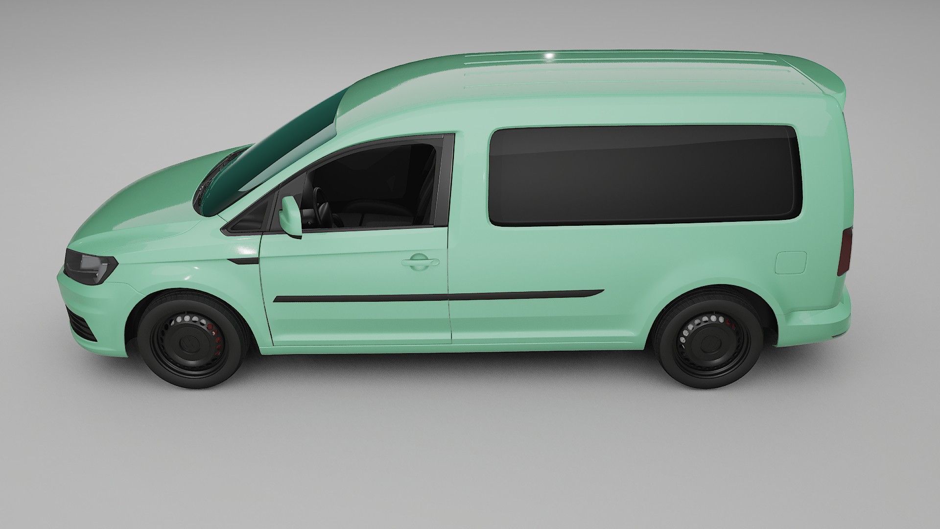 VW Caddy Maxi SB TPU Lackskyddsfilm | DUSTY Färgskiftande PPF – Komplett Förskuret Kit