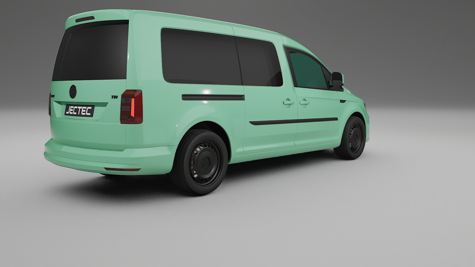 VW Caddy Maxi SB TPU Lackskyddsfilm | DUSTY Färgskiftande PPF – Komplett Förskuret Kit