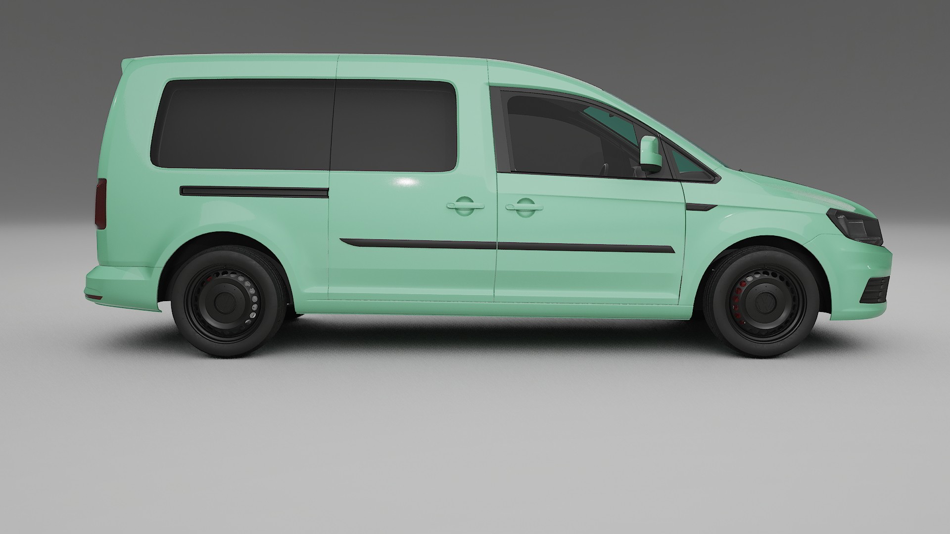 VW Caddy Maxi SB TPU Lackskyddsfilm | DUSTY Färgskiftande PPF – Komplett Förskuret Kit