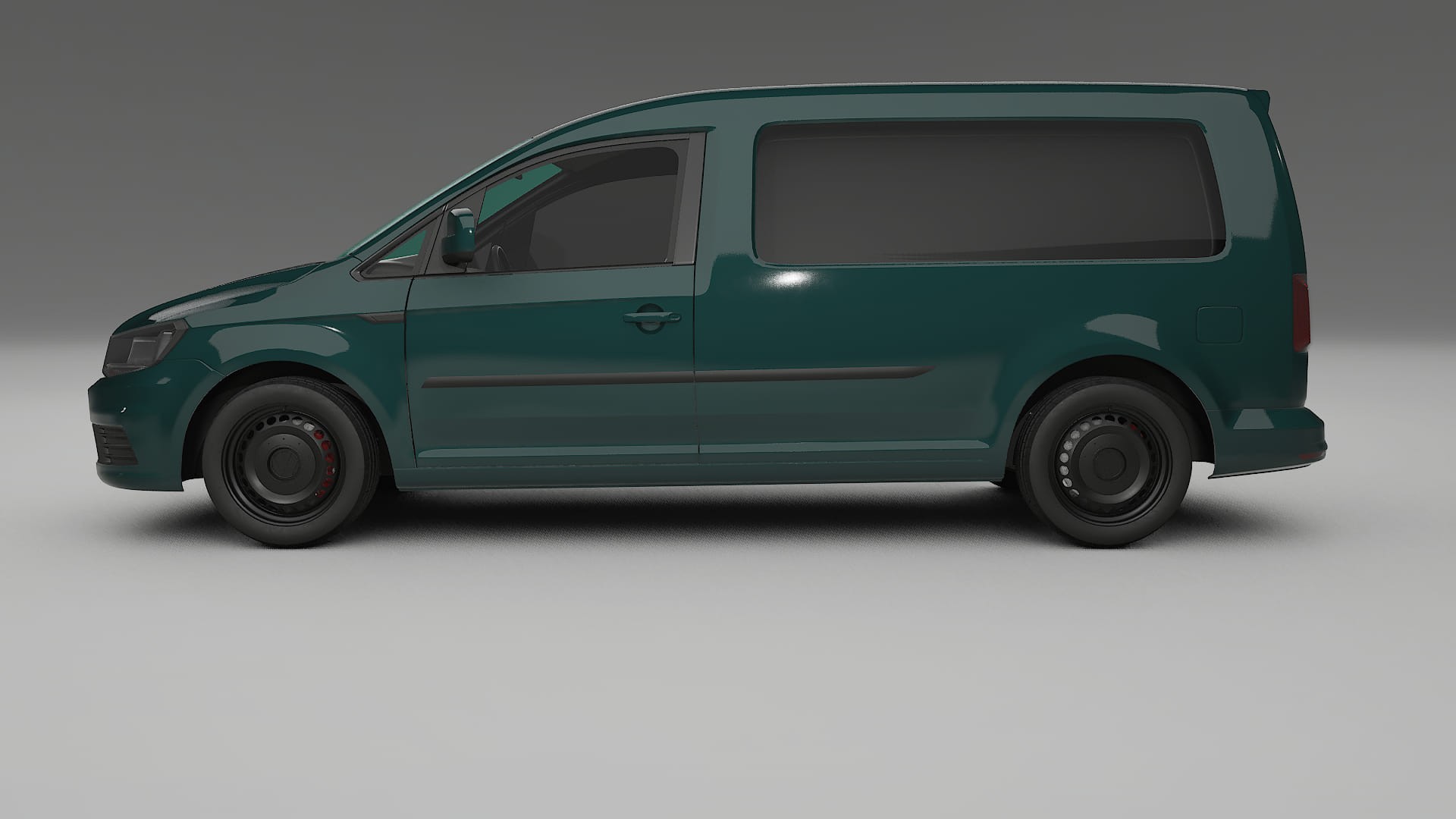 VW Caddy Maxi SB TPU Lackskyddsfilm | INFERNO Färgskiftande PPF – Komplett Förskuret Kit