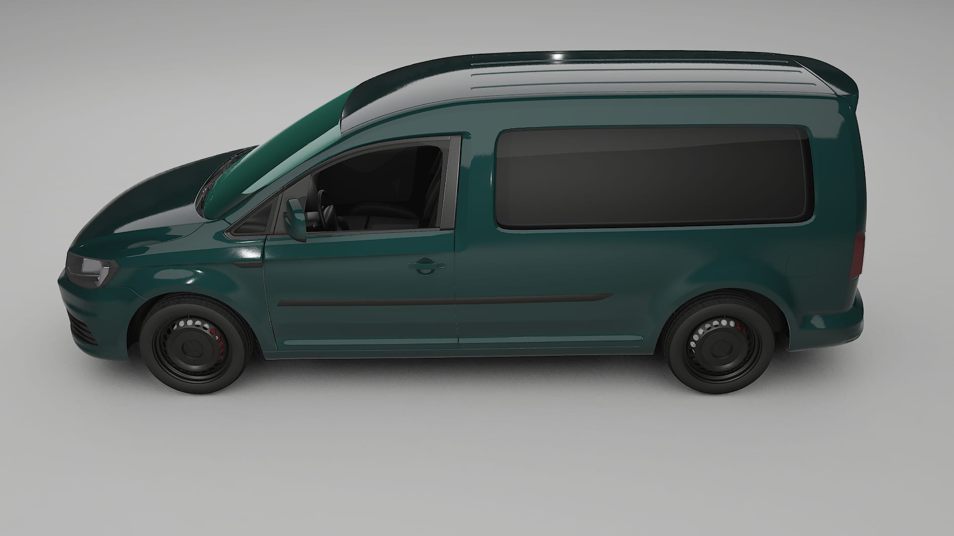 VW Caddy Maxi SB TPU Lackskyddsfilm | INFERNO Färgskiftande PPF – Komplett Förskuret Kit