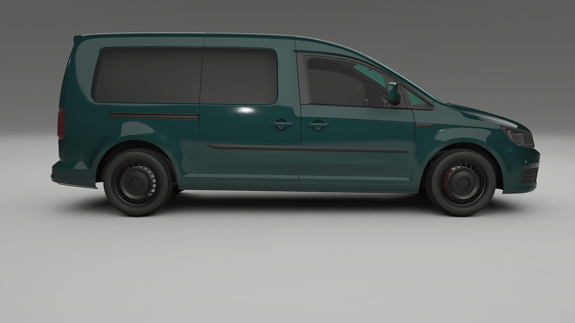 VW Caddy Maxi SB TPU Lackskyddsfilm | INFERNO Färgskiftande PPF – Komplett Förskuret Kit