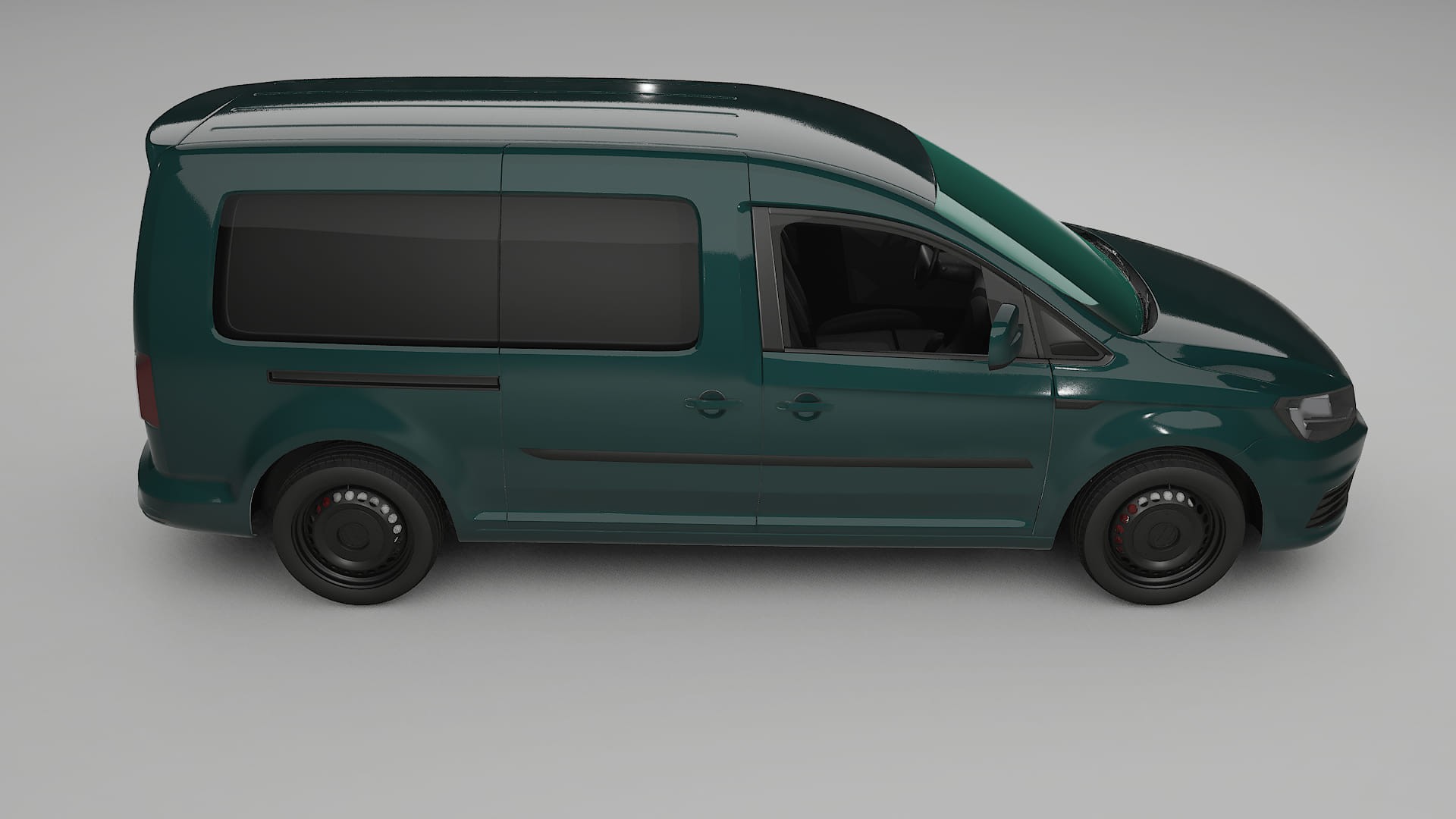 VW Caddy Maxi SB TPU Lackskyddsfilm | INFERNO Färgskiftande PPF – Komplett Förskuret Kit