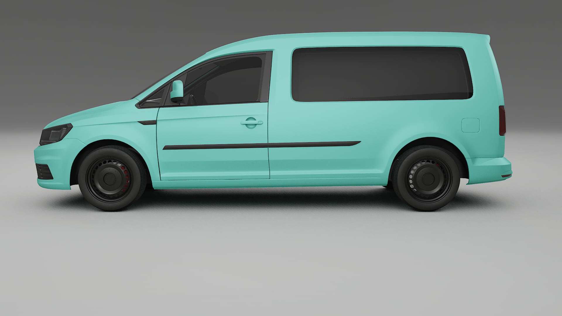 VW Caddy Maxi SB TPU Lackskyddsfilm | FROST Färgskiftande PPF – Komplett Förskuret Kit
