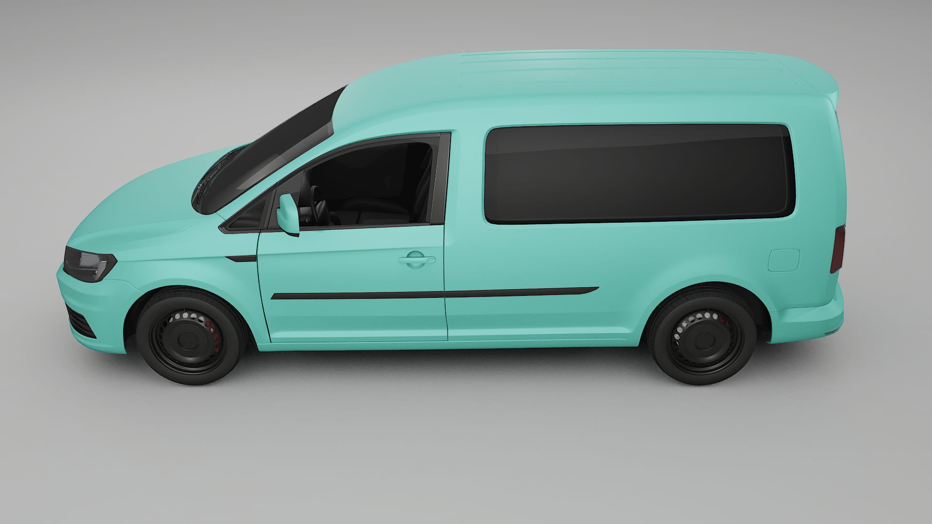 VW Caddy Maxi SB TPU Lackskyddsfilm | FROST Färgskiftande PPF – Komplett Förskuret Kit