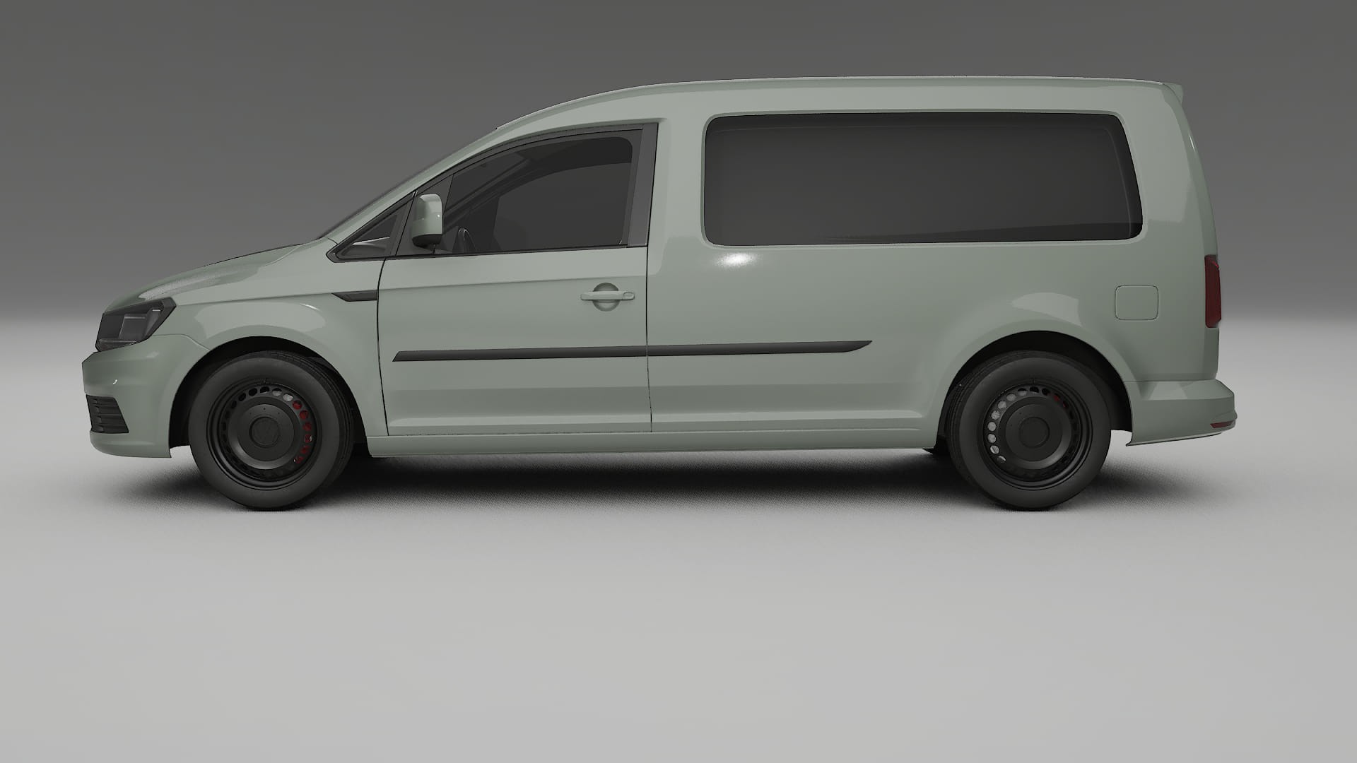 VW Caddy Maxi SB TPU Lackskyddsfilm | SLATE Färgskiftande PPF – Komplett Förskuret Kit
