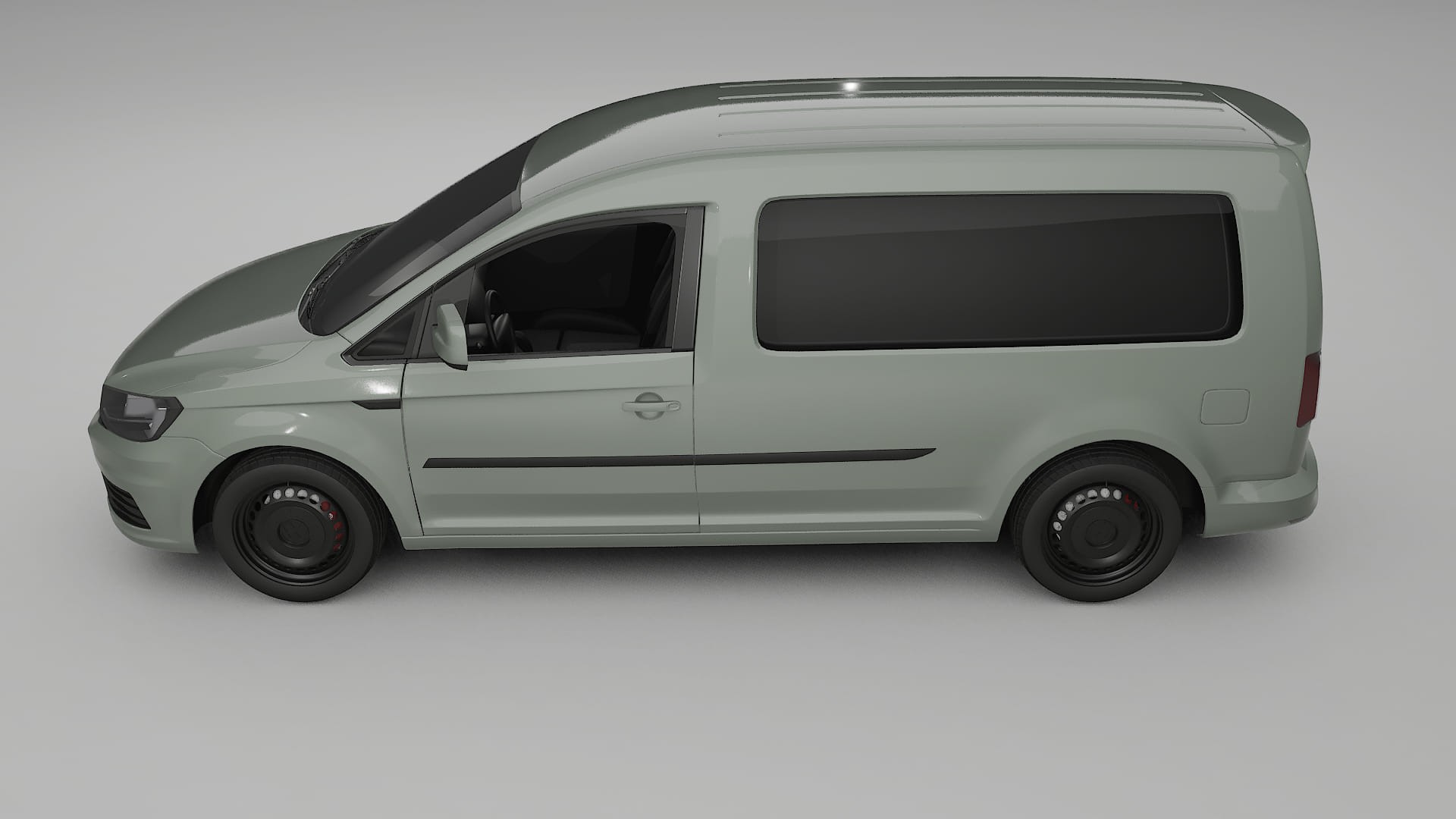 VW Caddy Maxi SB TPU Lackskyddsfilm | SLATE Färgskiftande PPF – Komplett Förskuret Kit