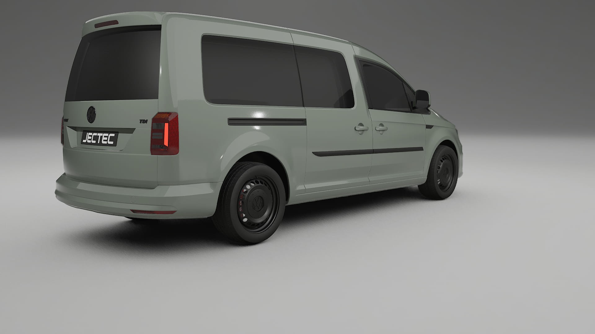 VW Caddy Maxi SB TPU Lackskyddsfilm | SLATE Färgskiftande PPF – Komplett Förskuret Kit