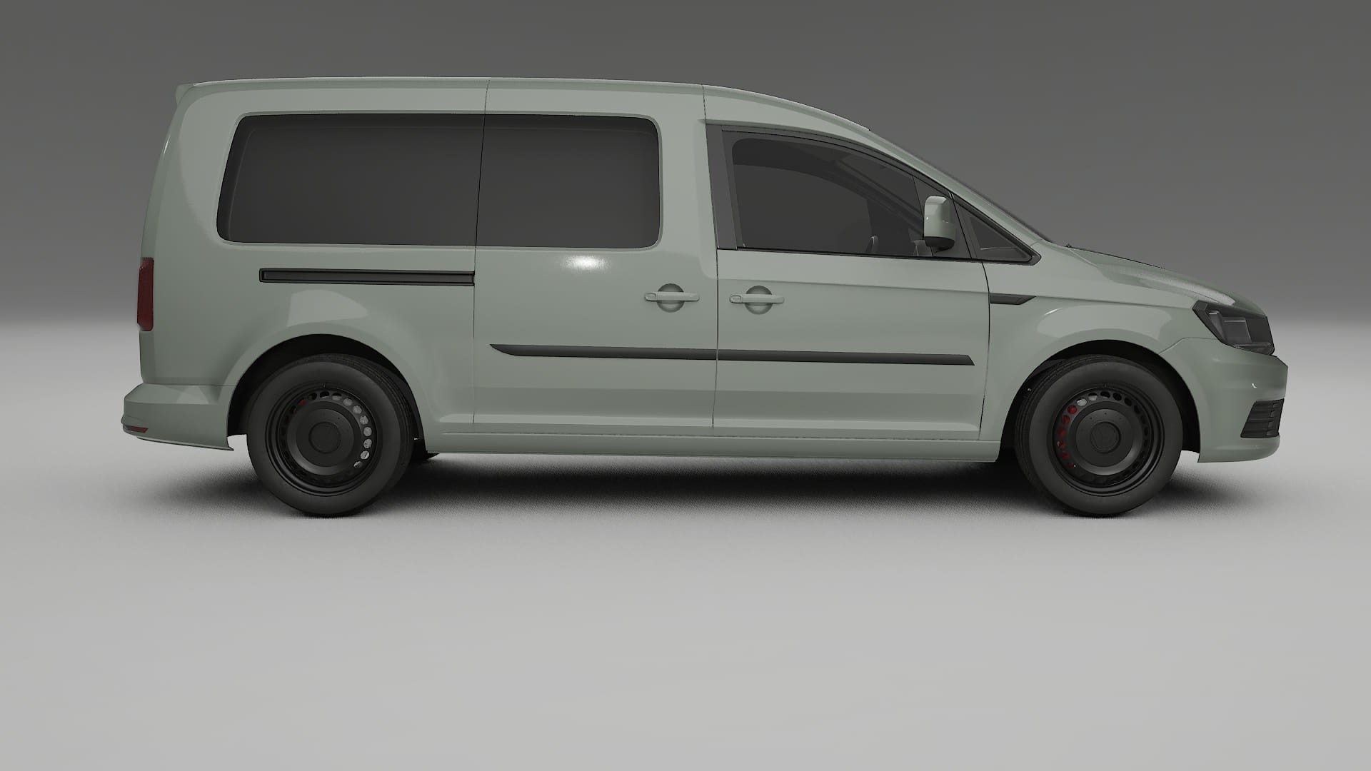 VW Caddy Maxi SB TPU Lackskyddsfilm | SLATE Färgskiftande PPF – Komplett Förskuret Kit