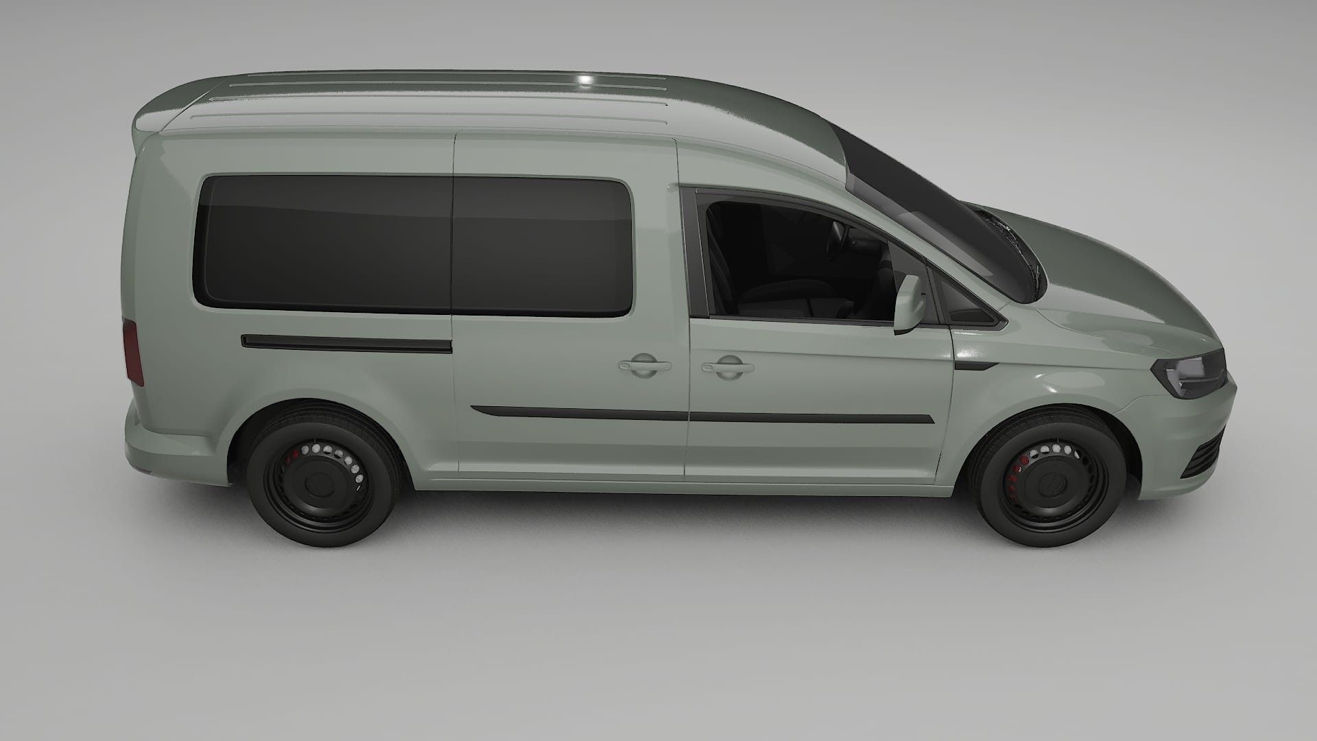 VW Caddy Maxi SB TPU Lackskyddsfilm | SLATE Färgskiftande PPF – Komplett Förskuret Kit