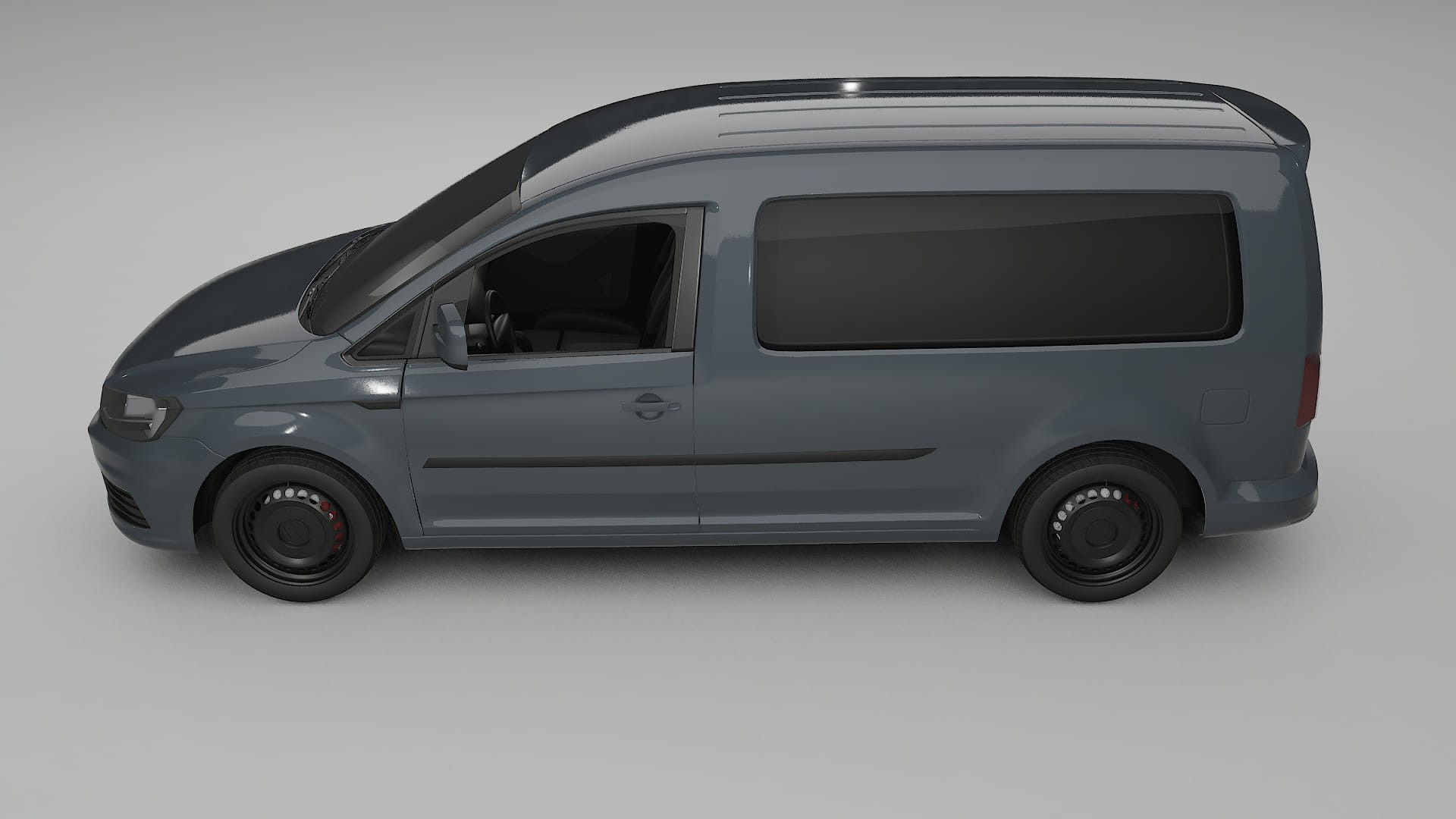 VW Caddy Maxi SB TPU Lackskyddsfilm | GRANITE Färgskiftande PPF – Komplett Förskuret Kit