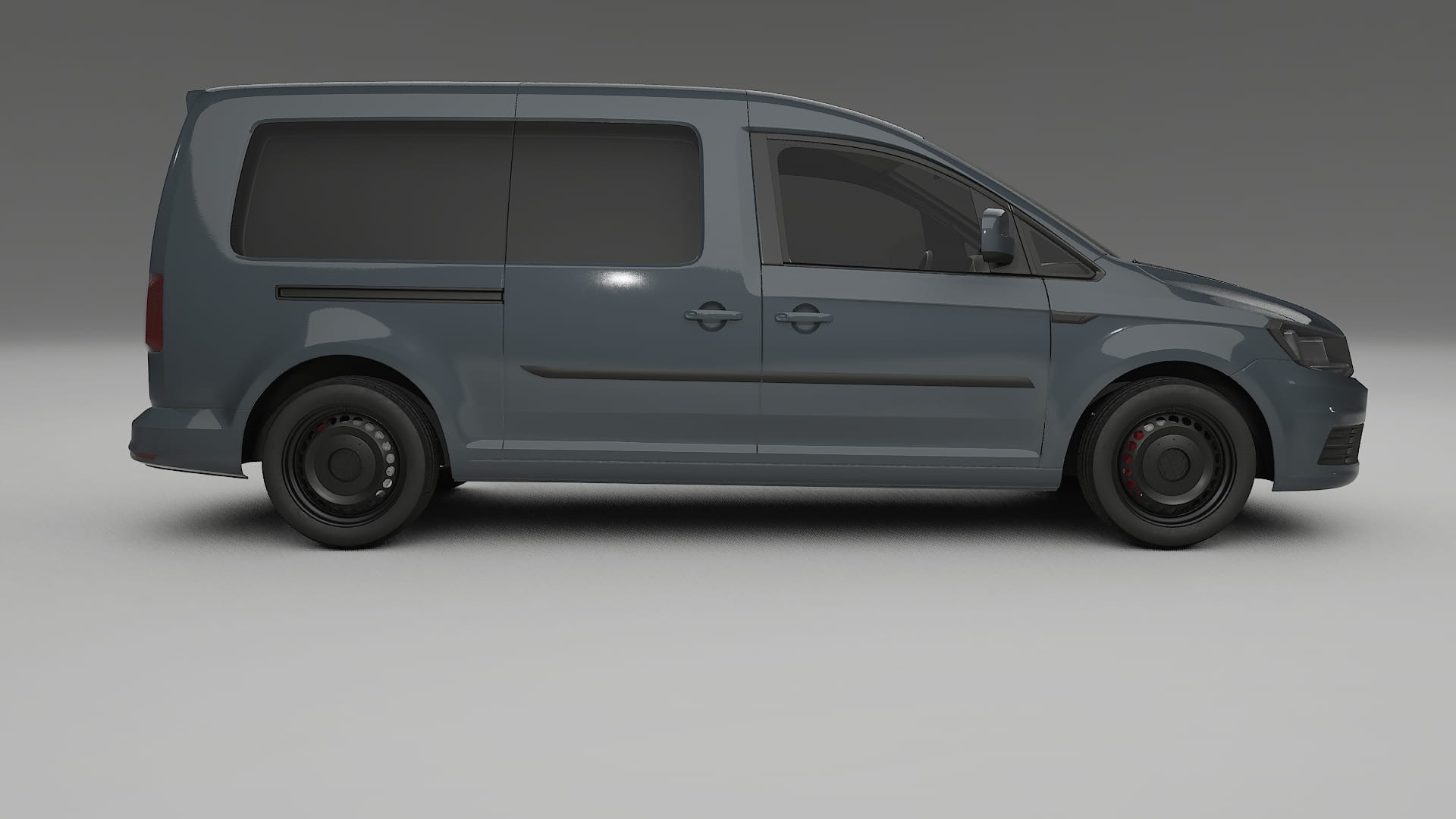 VW Caddy Maxi SB TPU Lackskyddsfilm | GRANITE Färgskiftande PPF – Komplett Förskuret Kit