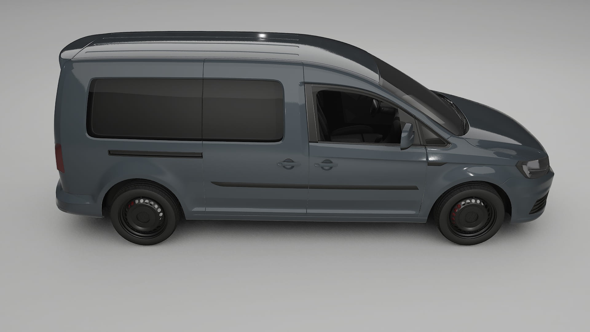 VW Caddy Maxi SB TPU Lackskyddsfilm | GRANITE Färgskiftande PPF – Komplett Förskuret Kit