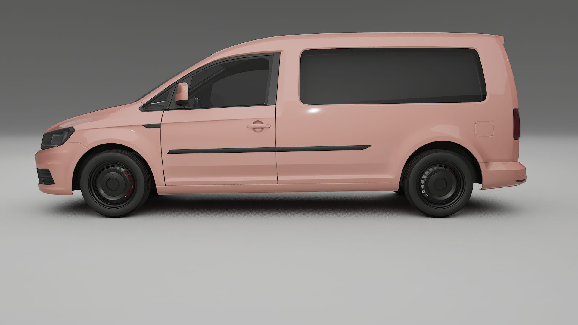 VW Caddy Maxi SB TPU Lackskyddsfilm | BLUSH Färgskiftande PPF – Komplett Förskuret Kit