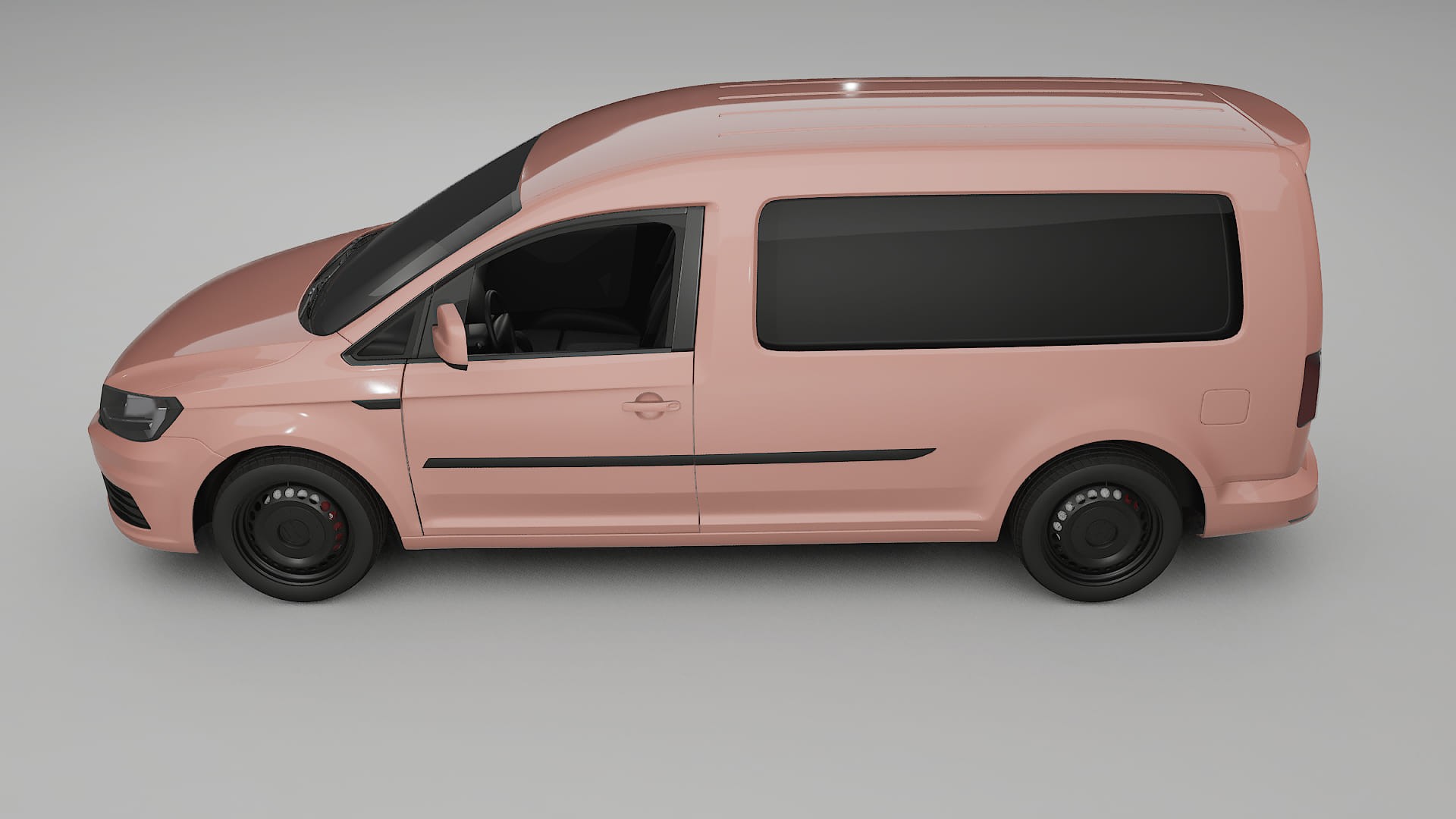 VW Caddy Maxi SB TPU Lackskyddsfilm | BLUSH Färgskiftande PPF – Komplett Förskuret Kit