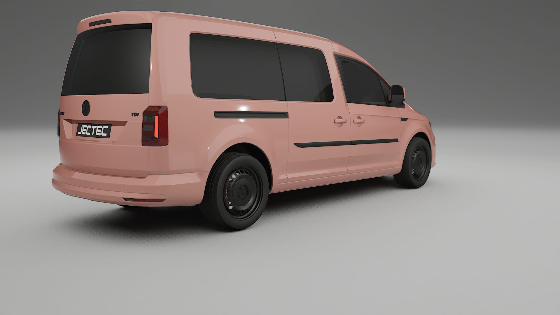 VW Caddy Maxi SB TPU Lackskyddsfilm | BLUSH Färgskiftande PPF – Komplett Förskuret Kit