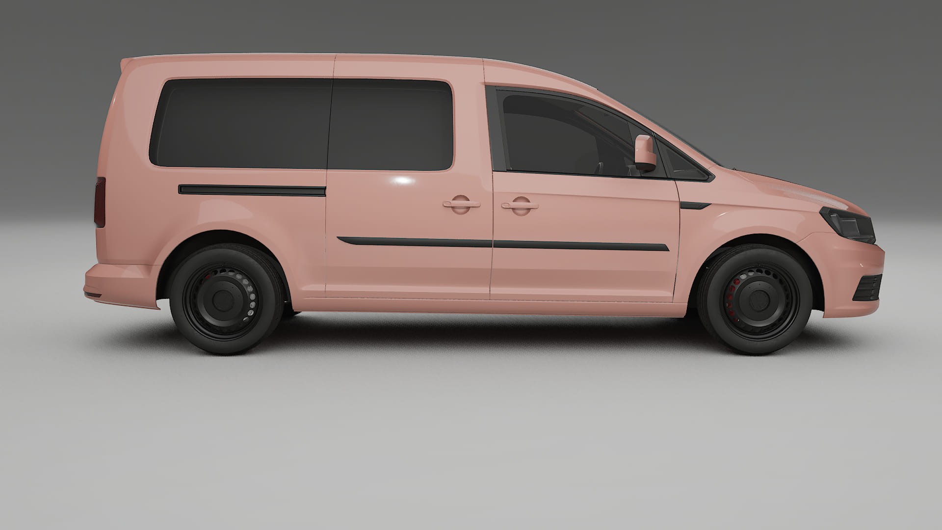VW Caddy Maxi SB TPU Lackskyddsfilm | BLUSH Färgskiftande PPF – Komplett Förskuret Kit