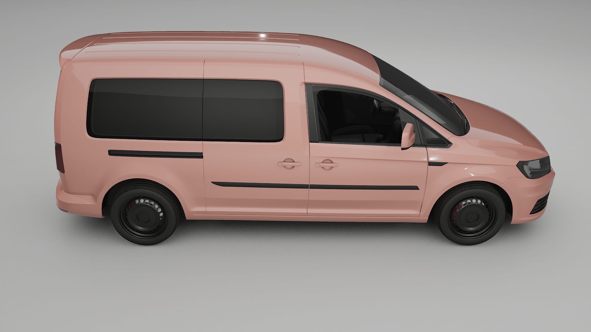VW Caddy Maxi SB TPU Lackskyddsfilm | BLUSH Färgskiftande PPF – Komplett Förskuret Kit