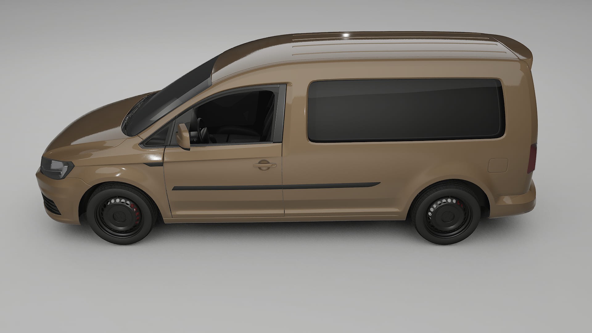 VW Caddy Maxi SB TPU Lackskyddsfilm | SAHARA Färgskiftande PPF – Komplett Förskuret Kit