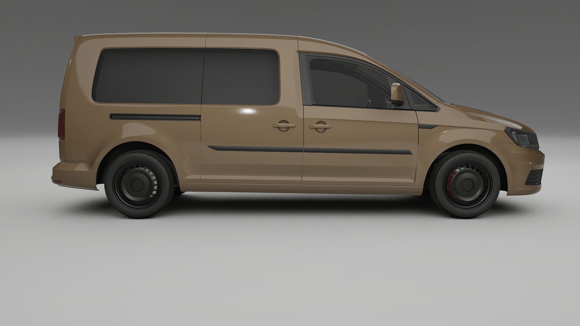 VW Caddy Maxi SB TPU Lackskyddsfilm | SAHARA Färgskiftande PPF – Komplett Förskuret Kit